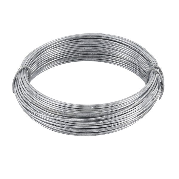 Arame Galvanizado Fio 14 25m Cinza Alambre