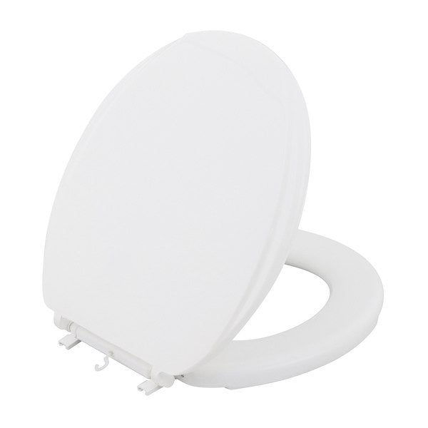 Assento Sanitário Almofadado Convencional Oval Polietileno Branco