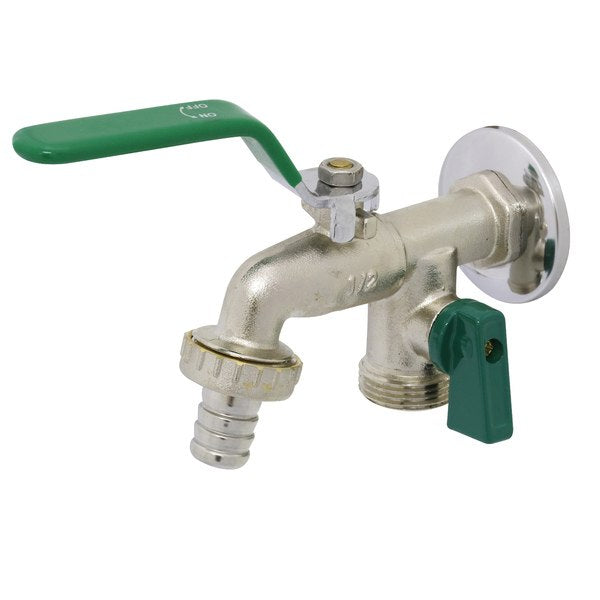 Torneira de Parede para Tanque e Máquina de Lavar Cromada